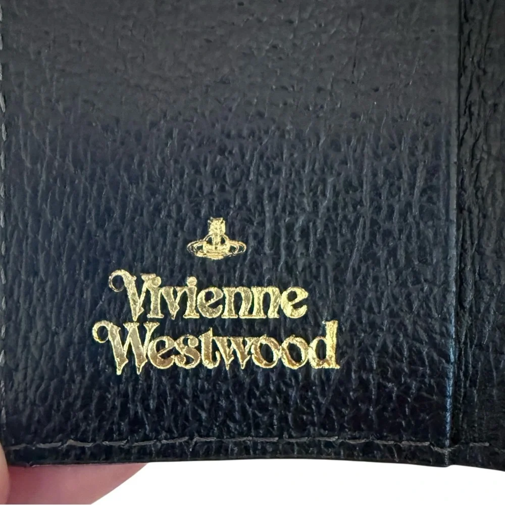 VIVIENNE WESTWOOD Black Four-Ring Key Holder Orb Design Unisex w Box & Bag NIB